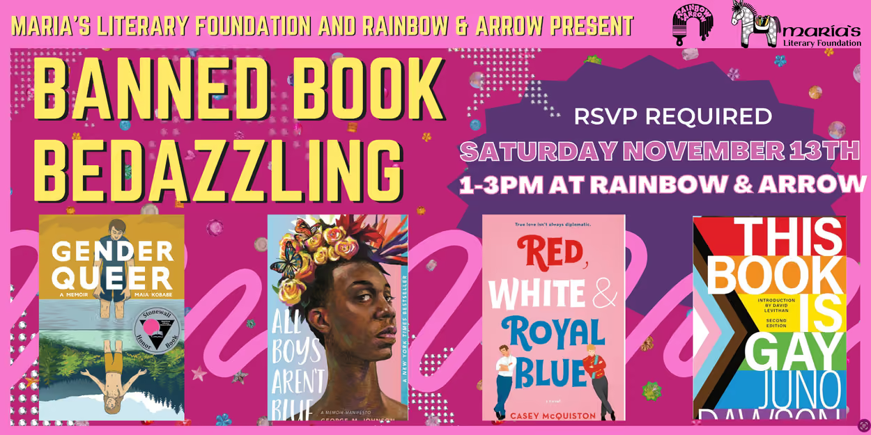 Banned book bedazzling